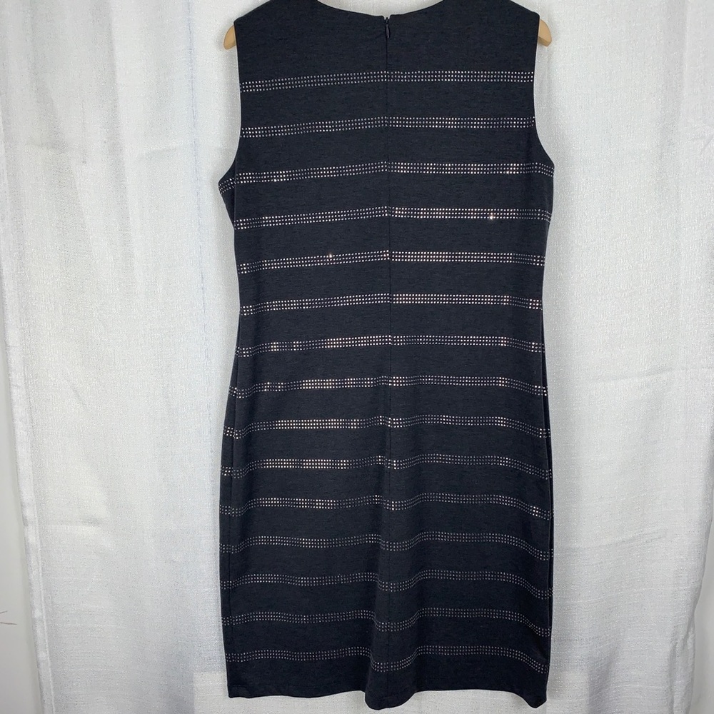 Calvin Klein heather grey embellished dress
